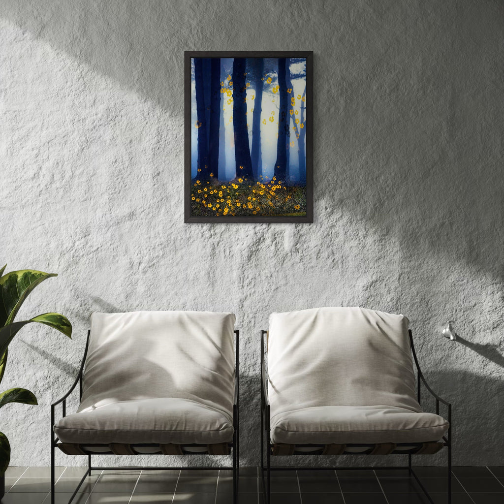 The artwork, Stand #7, by Gordon Saperia, displayed in a room.