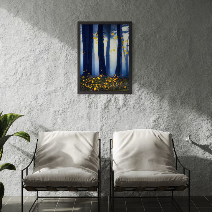 The artwork, Stand #7, by Gordon Saperia, displayed in a room.