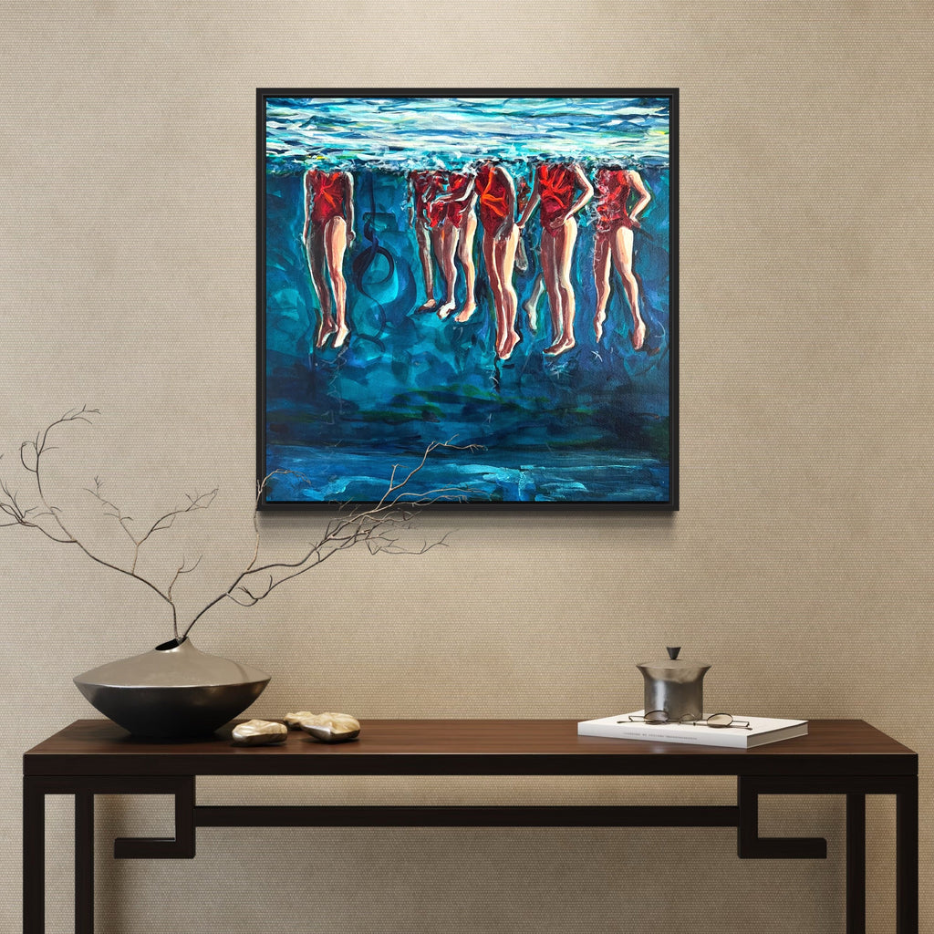 The artwork, A Capacity for Hope, by Jo Carol Mitchell-Rogers, displayed in a room.