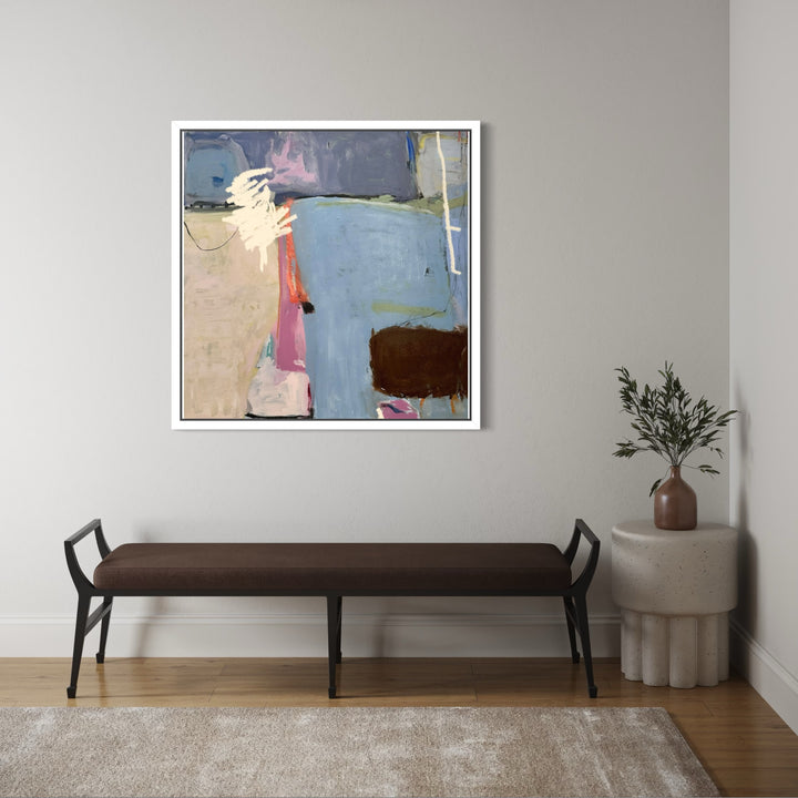 The artwork, A Cloud with Opinions, by Leslie Thornton, displayed in a room.