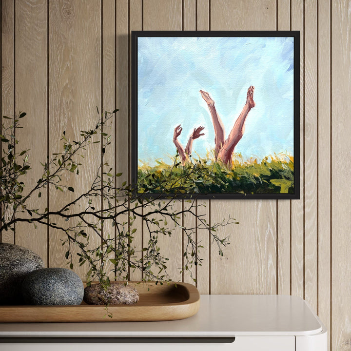 The artwork, A Restless Logic, by Jo Carol Mitchell-Rogers, displayed in a room.
