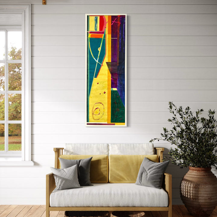 The artwork, Abstract 21.25, by Owen Brown, displayed in a room.