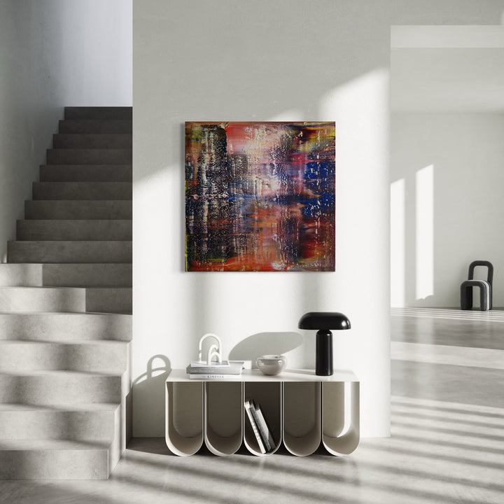 The artwork, Abstract 3, by Harry Moody, displayed in a room.