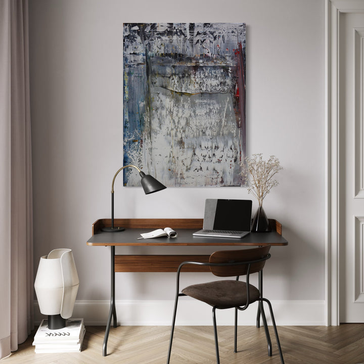 The artwork, Abstract Realism 1, by Harry Moody, displayed in a room.
