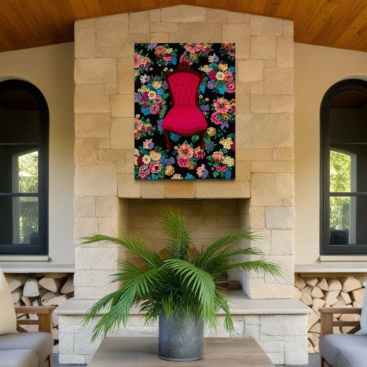 The artwork, Abundance, by Roxa Smith, displayed in a room.