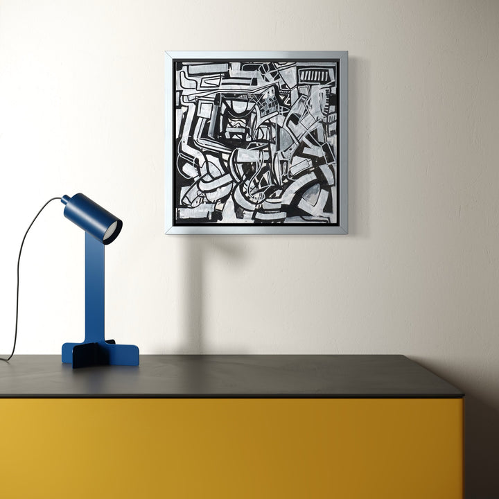 The artwork, Adolescent, by Mark Brosseau, displayed in a room.
