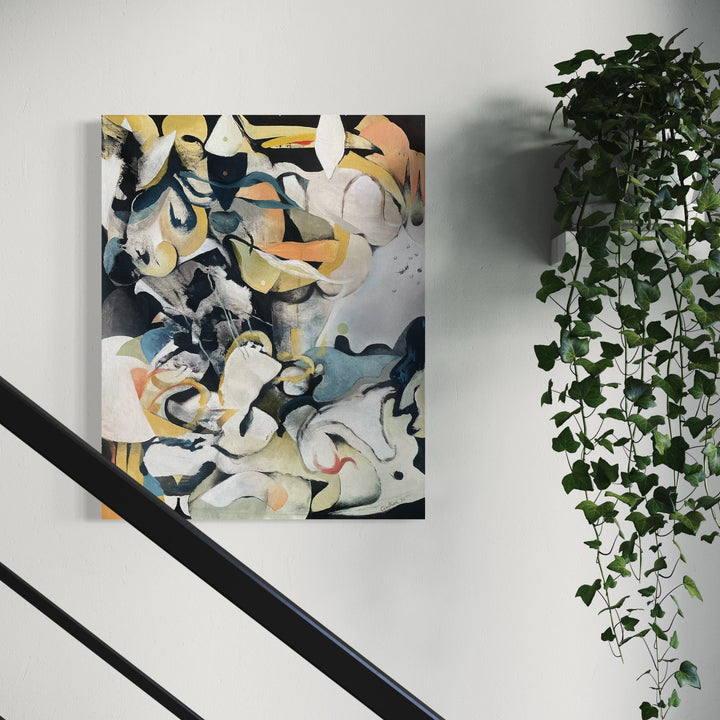 The artwork, After the Rain, by David Louis Cintron, displayed in a room.