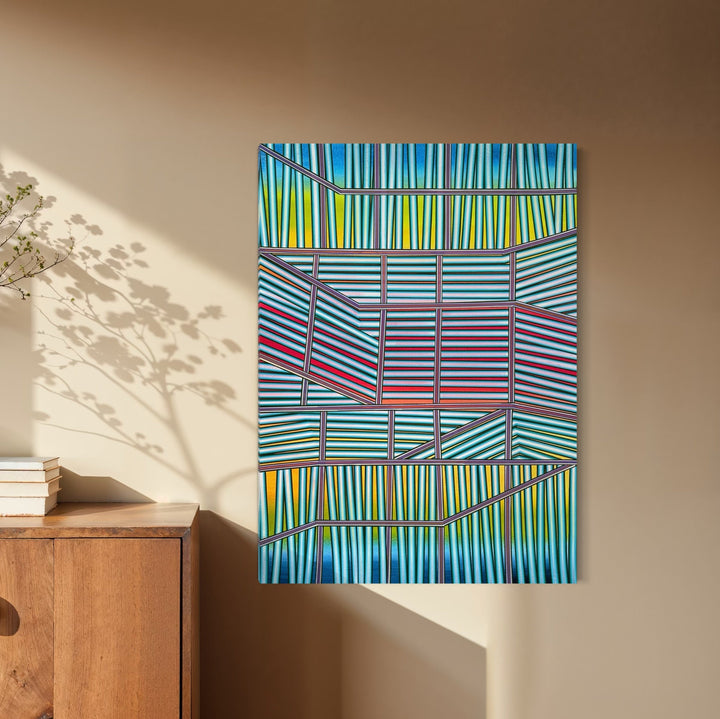The artwork, Always Forever, by Elyce Abrams, displayed in a room.