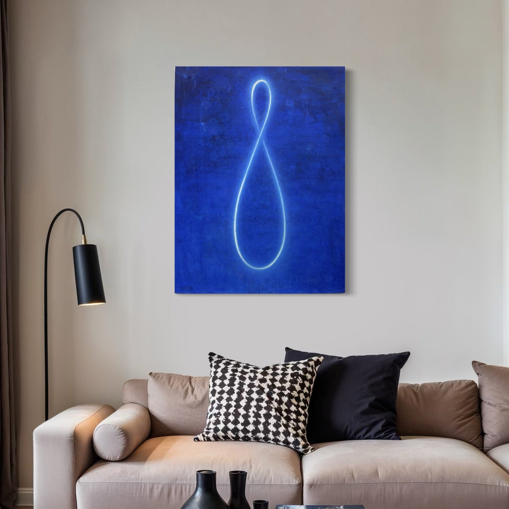 The artwork, Analemma #2, by Sonomi Kobayashi, displayed in a room.