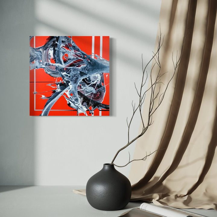 The artwork, Ancestral Spirit, by Nicholas Franklin, displayed in a room.
