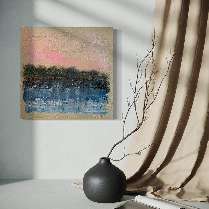 The artwork, At Rest, by Tammy Kushnir, displayed in a room.