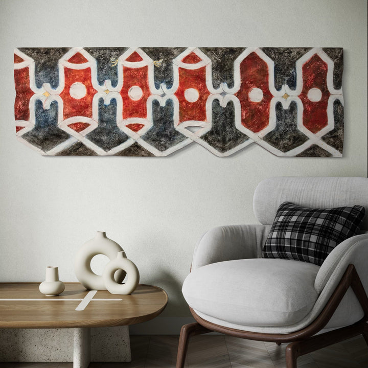 The artwork, Atrium East, by Adina Andrus, displayed in a room.