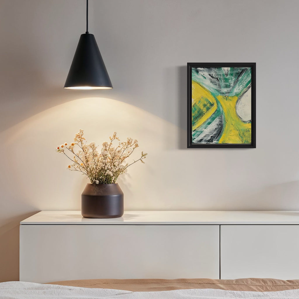 The artwork, Awakening, by Genevieve Antonello, displayed in a room.