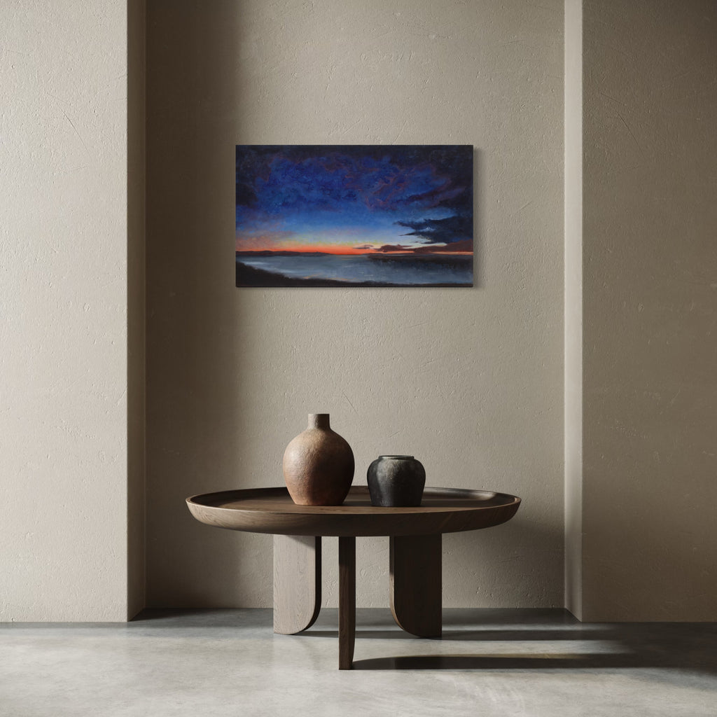 The artwork, Awakening to Now, by Nadia Parsons, displayed in a room.