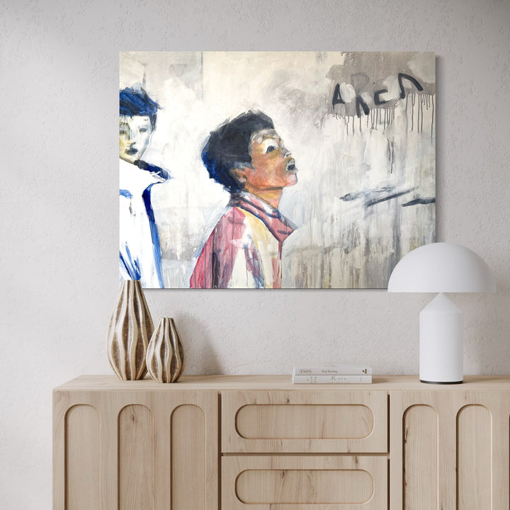 The artwork, Awe, by Chris Baily, displayed in a room.