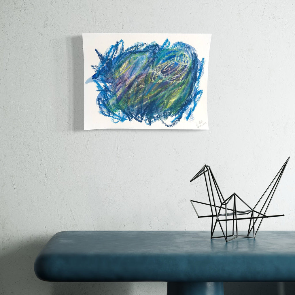 The artwork, BPAMX0095, by Saehyun Paik, displayed in a room.