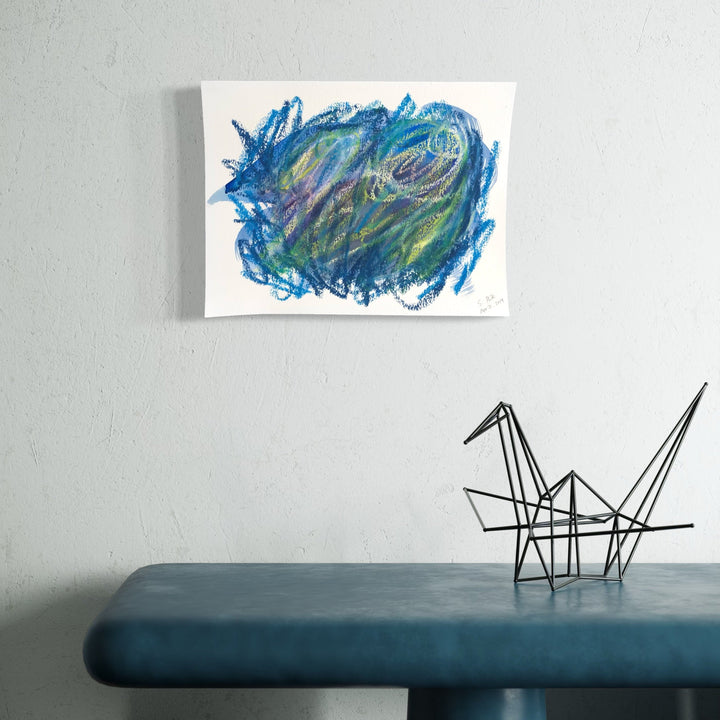 The artwork, BPAMX0095, by Saehyun Paik, displayed in a room.