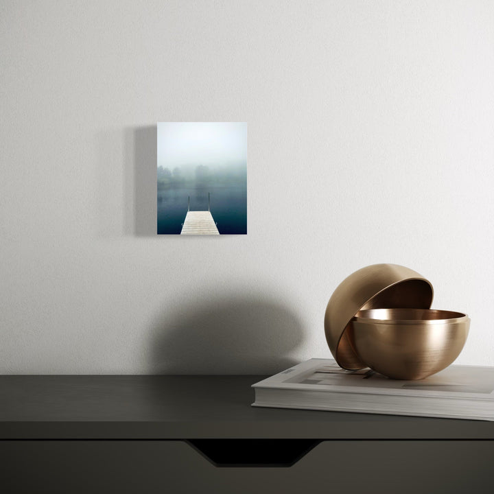 The artwork, Bagley Nature Area #1, by Ann Tracy, displayed in a room.