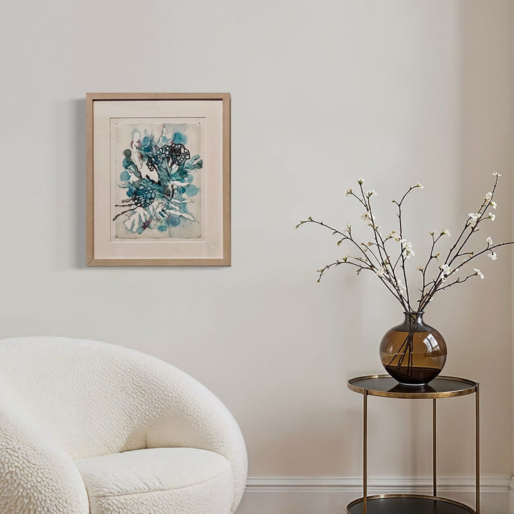 The artwork, Beauty of Chaos #9, by Sonomi Kobayashi, displayed in a room.