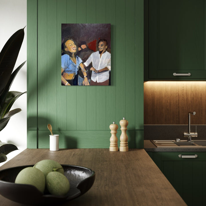 The artwork, Bell House, by Chris Baily, displayed in a room.