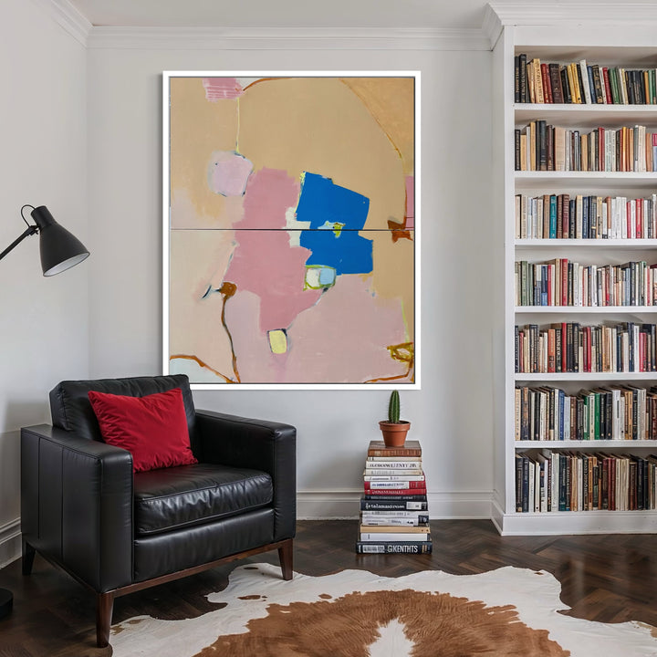 The artwork, Between Two Breaths, by Leslie Thornton, displayed in a room.