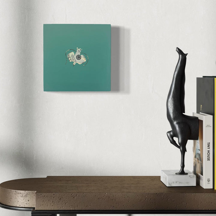 The artwork, Bird of Paradise, by Jacki Davis, displayed in a room.