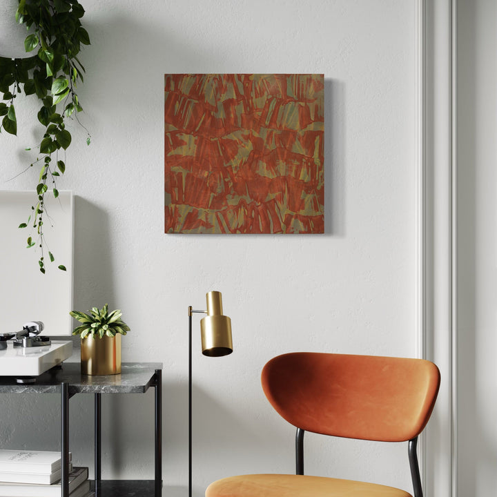 The artwork, Birthstone, by Marlene Struss, displayed in a room.