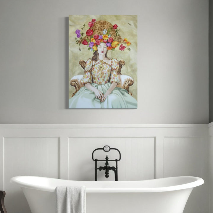 The artwork, Bloom of Thoughts, by Carlos Gamez de Francisco, displayed in a room.