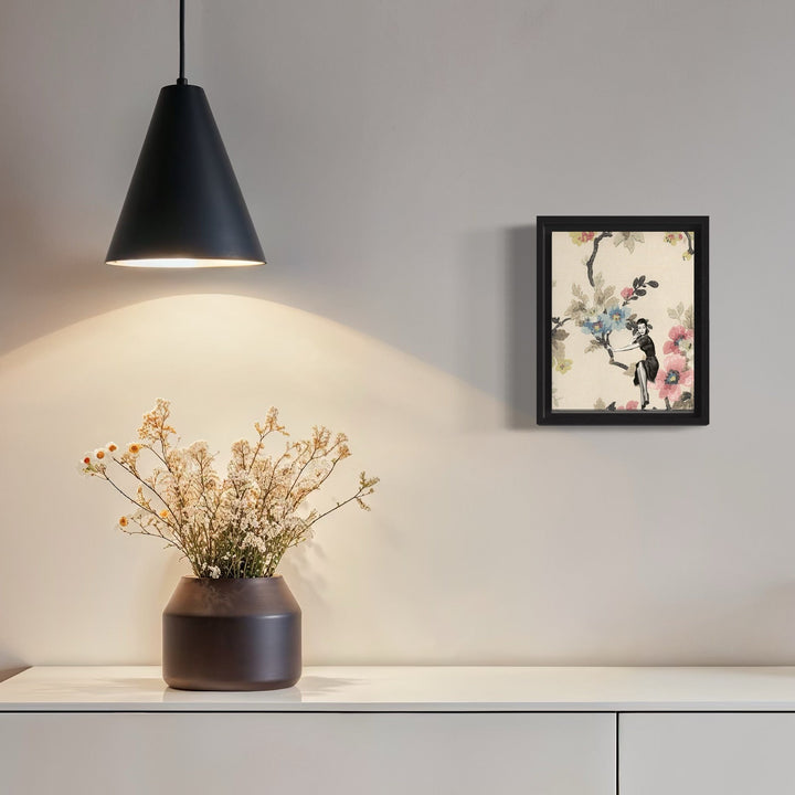 The artwork, Blossom Branch, by Theresa Gooby, displayed in a room.