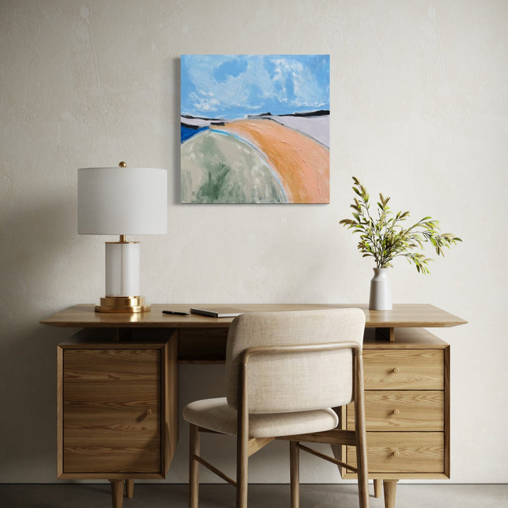 The artwork, Bright Light, by Beth Barry, displayed in a room.