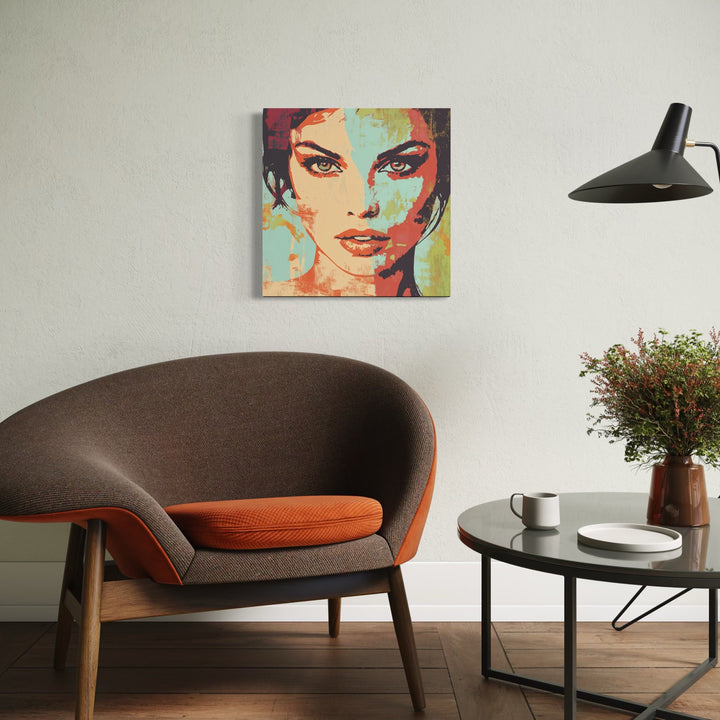 The artwork, Brown, by Claudia Sauter, displayed in a room.