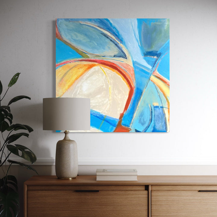The artwork, By the Way, by Beth Barry, displayed in a room.