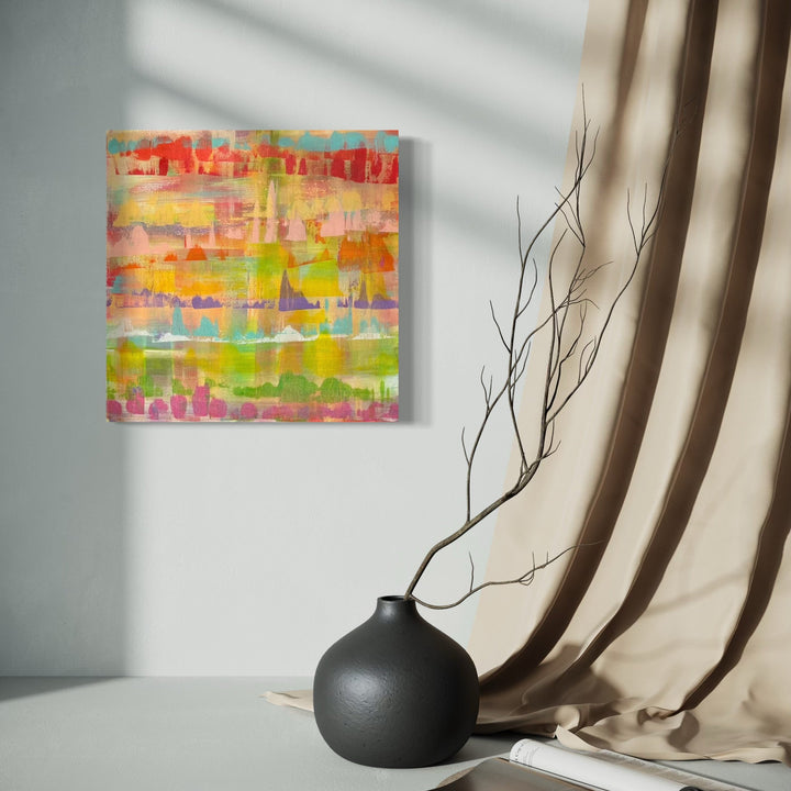The artwork, CATALINA, by Gail Sarasohn, displayed in a room.