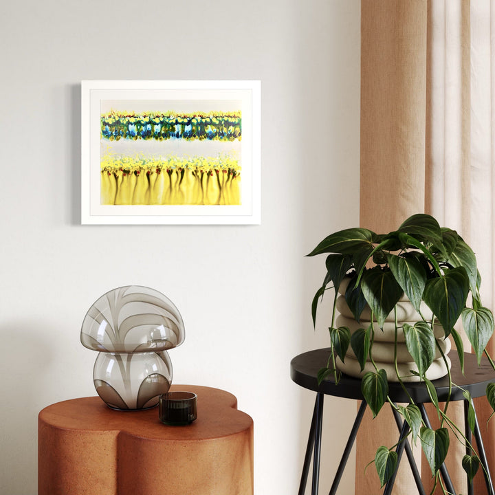 The artwork, CONFLICT ZONE 14, by Lyn Godley, displayed in a room.