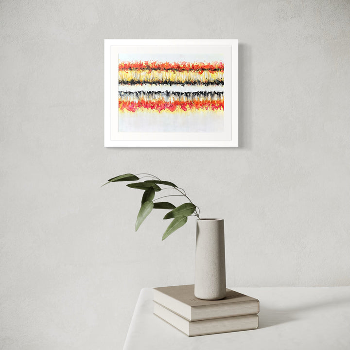 The artwork, CONFLICT ZONE 32, by Lyn Godley, displayed in a room.