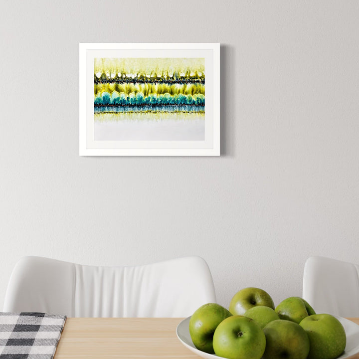 The artwork, CONFLICT ZONE 35, by Lyn Godley, displayed in a room.