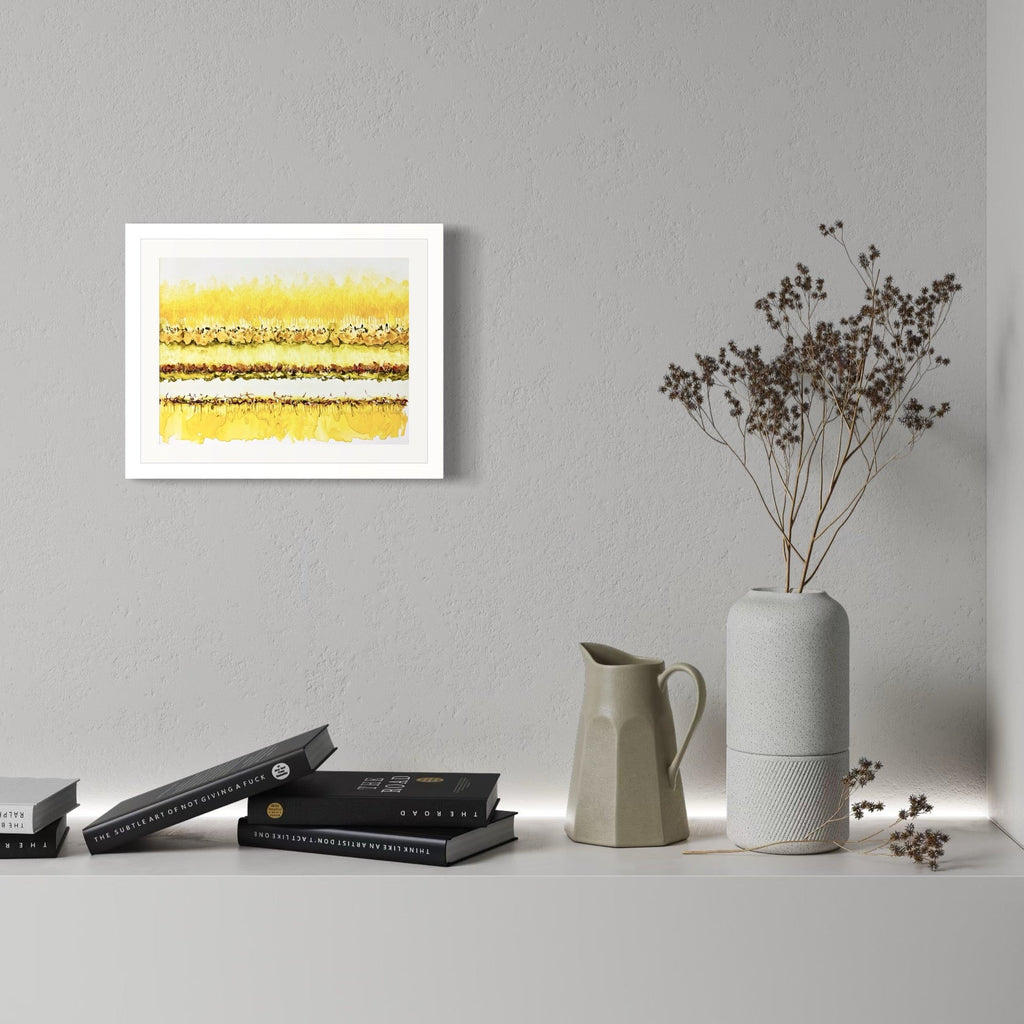 The artwork, CONFLICT ZONE 41, by Lyn Godley, displayed in a room.