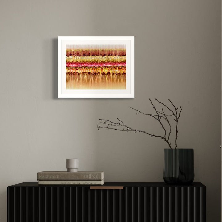 The artwork, CONFLICT ZONE 71, by Lyn Godley, displayed in a room.