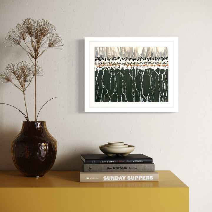 The artwork, CONFLICT ZONE 98, by Lyn Godley, displayed in a room.