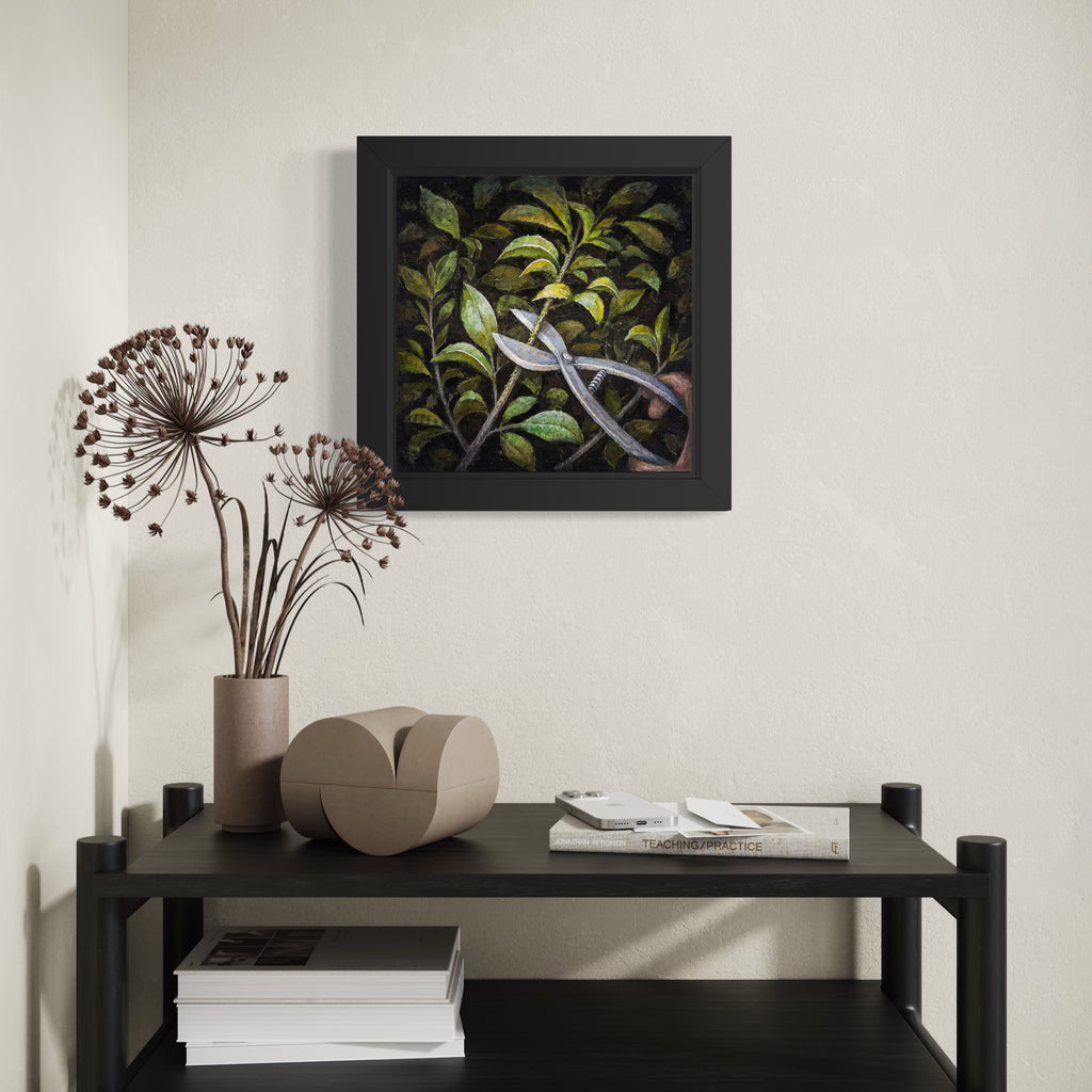 The artwork, CUT, by Ler Chang, displayed in a room.