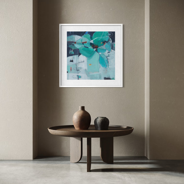 The artwork, Cascade, by Penny Santy, displayed in a room.