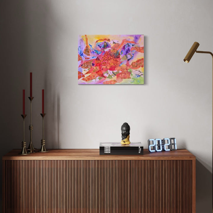 The artwork, Castle Hill, by James Ehling, displayed in a room.