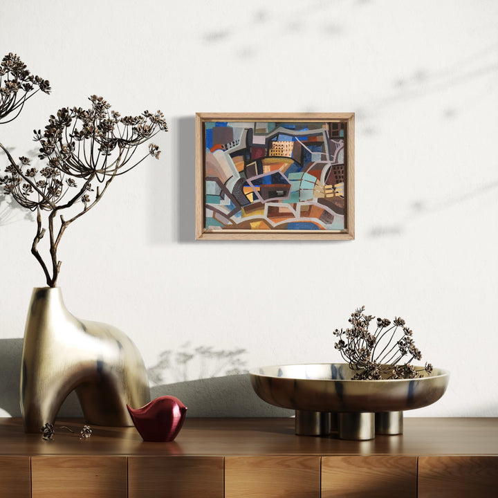 The artwork, Cavernous, by Mark Brosseau, displayed in a room.