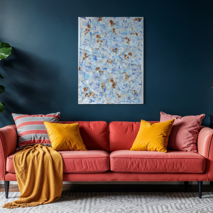 The artwork, Celia, by Adele Marchant, displayed in a room.