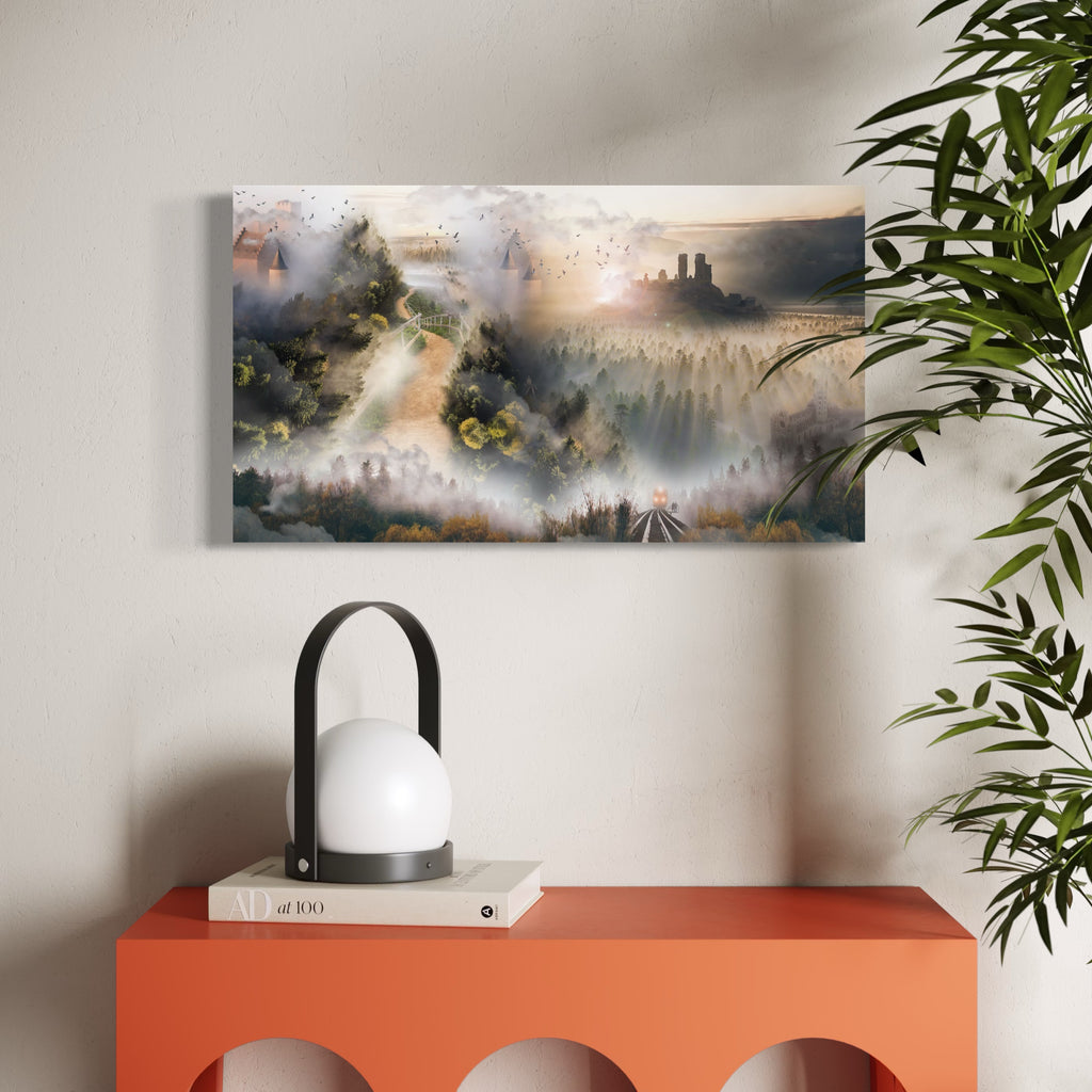 The artwork, Cloud Mountain, by Nash Bellows, displayed in a room.