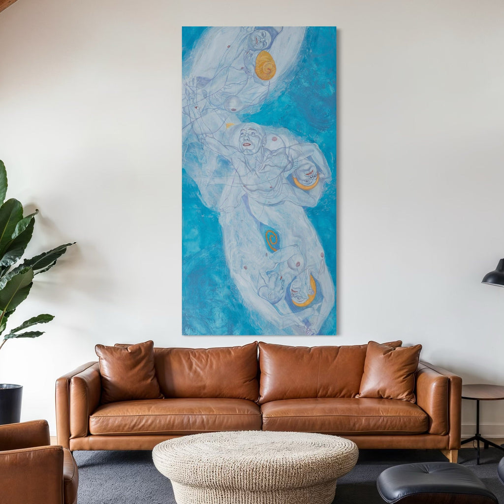 The artwork, Coming and Going, by Sol Kjok, displayed in a room.