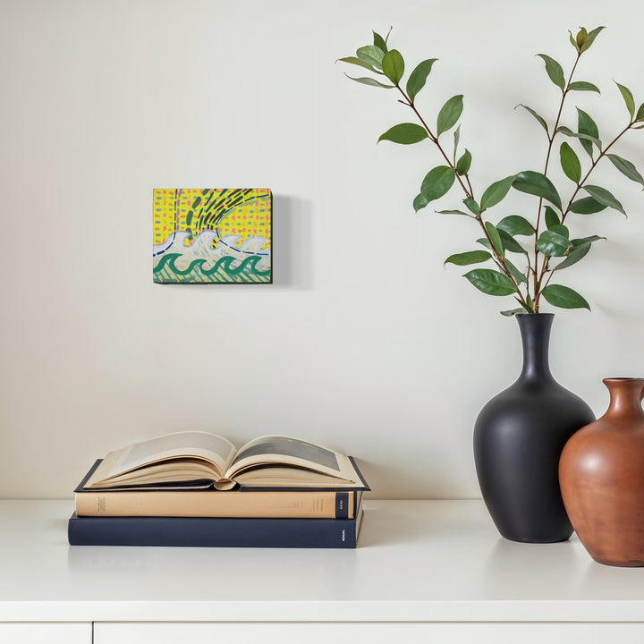 The artwork, Concurrent, by Mark Brosseau, displayed in a room.