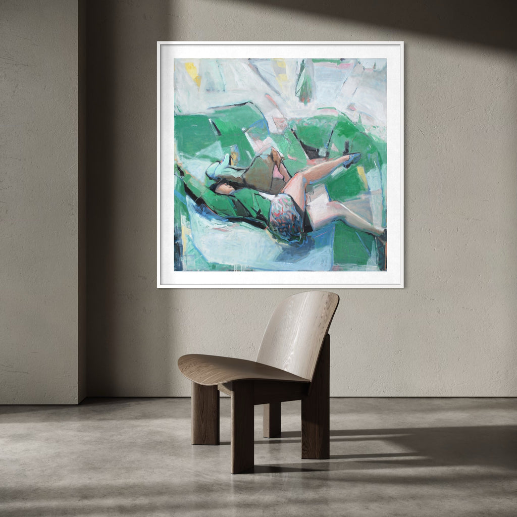 The artwork, Conquerors, by Penny Santy, displayed in a room.