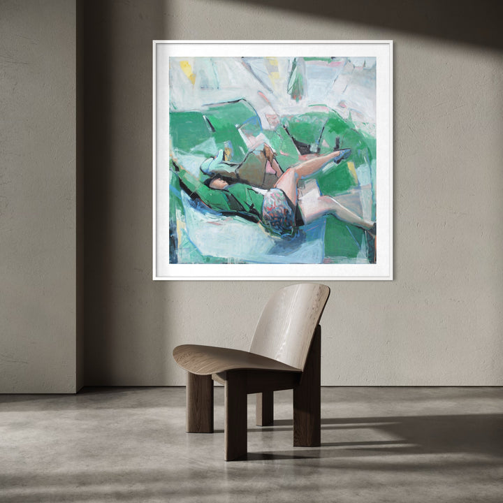 The artwork, Conquerors, by Penny Santy, displayed in a room.