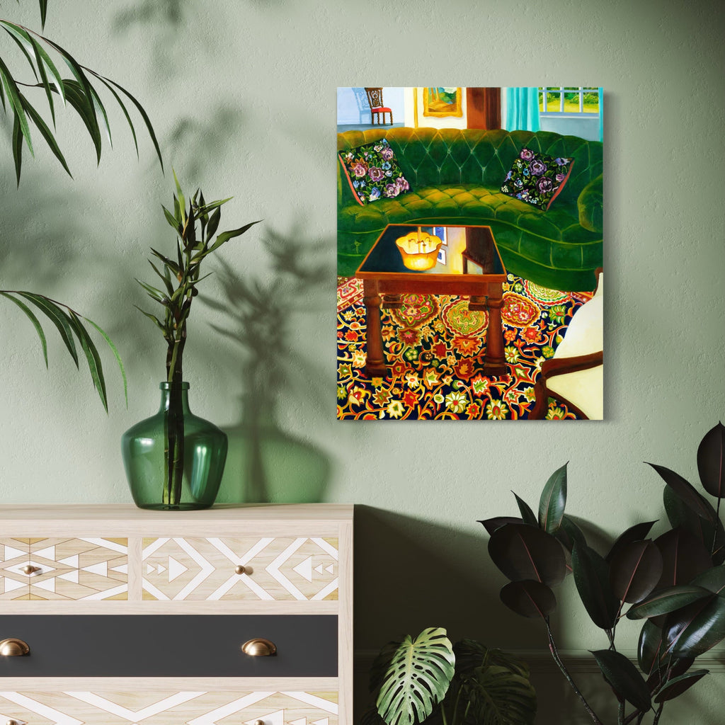 The artwork, Conversations, by Roxa Smith, displayed in a room.
